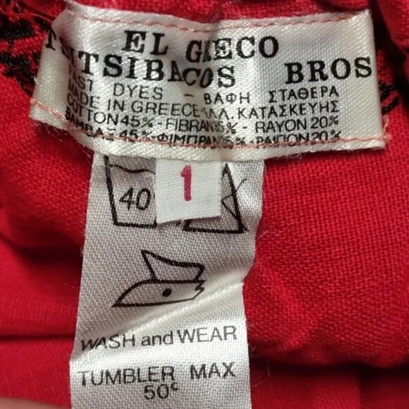 EL GRECO Red Embroidered Dress Size 1 NWOT - Picture 11 of 11